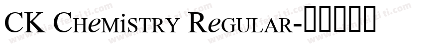 CK Chemistry Regular字体转换